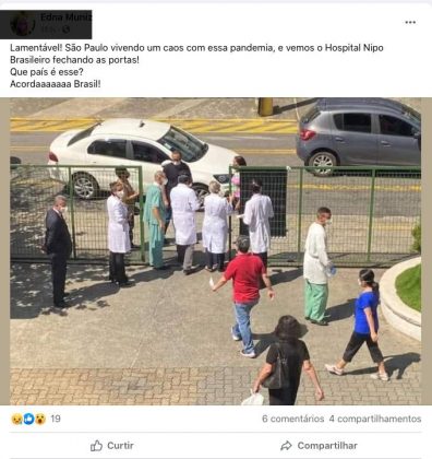 No meio da pandemia o Hospital Nipo Brasileiro está funcionando